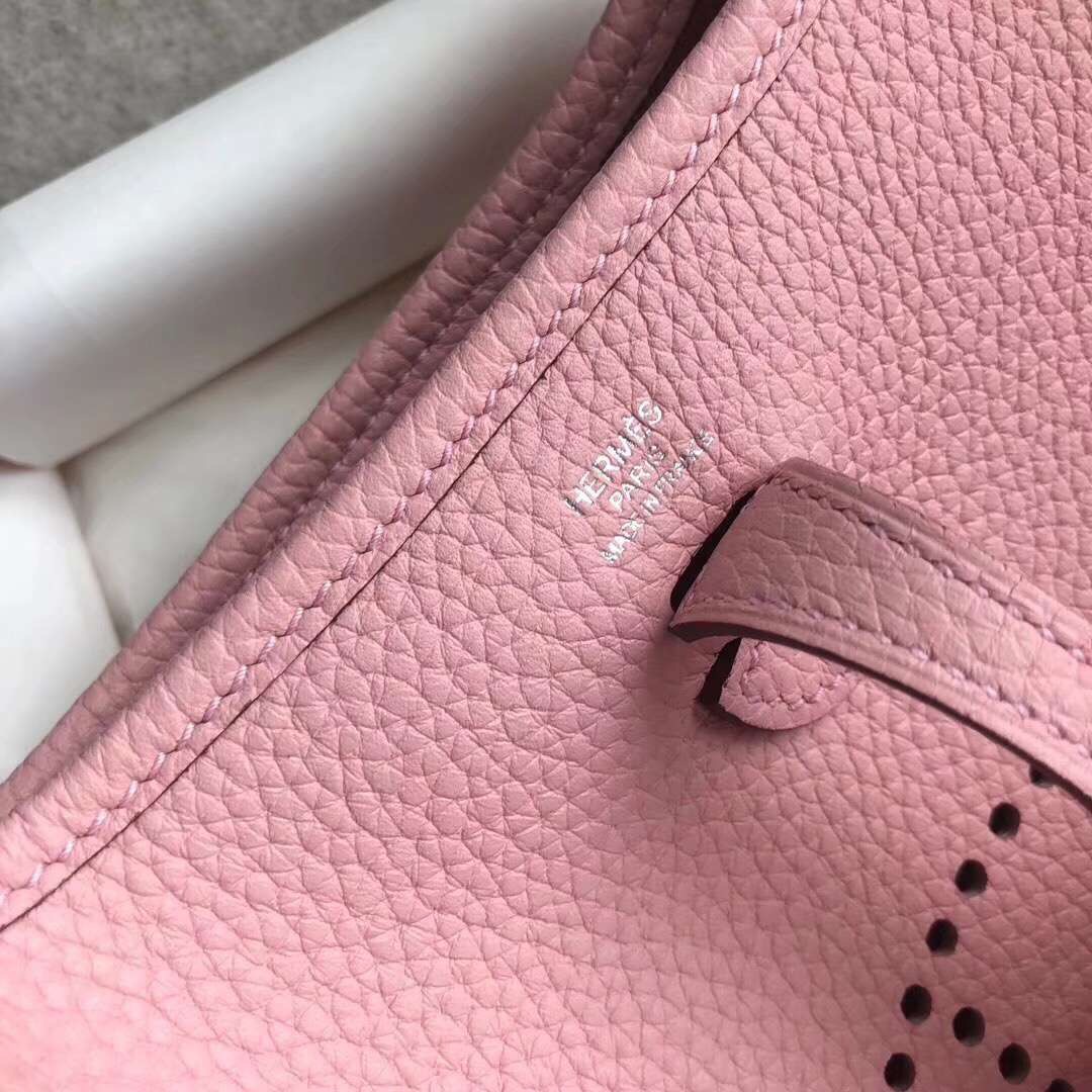 에르메스 미니 에블린16 모브실브스트레 은장 토고가죽